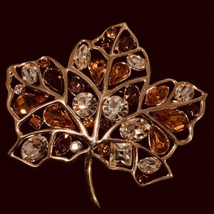 Vintage Nolan Miller Maple Leaf Pin Brooch